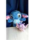 Peluche Stitch respira a pilhas e porta chaves Angel