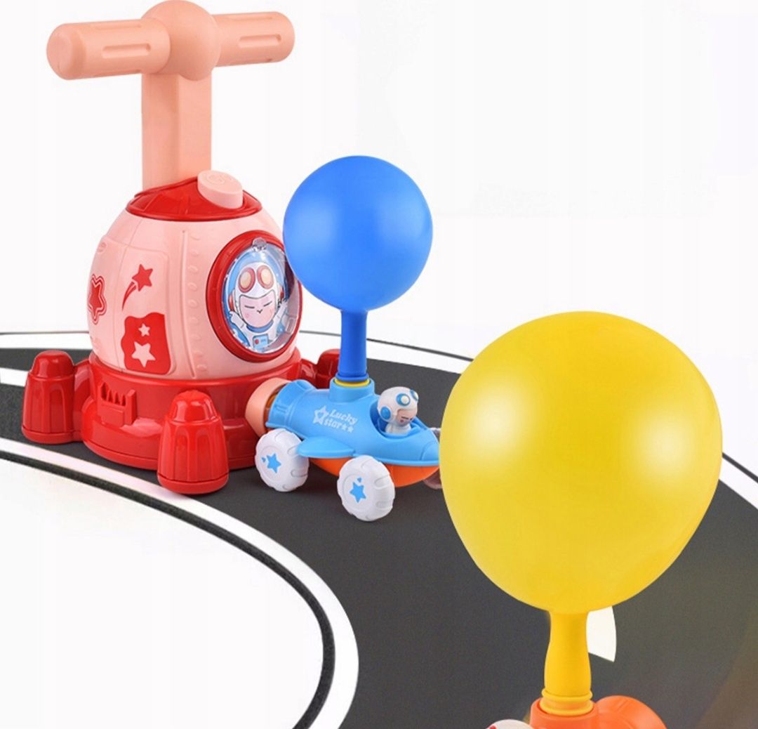 Balonowa wyrzutnia zabawka zestaw z pojazdami