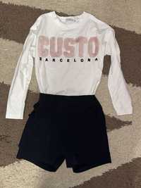 Юбка шорти блуза шкільний комплект реглан 134