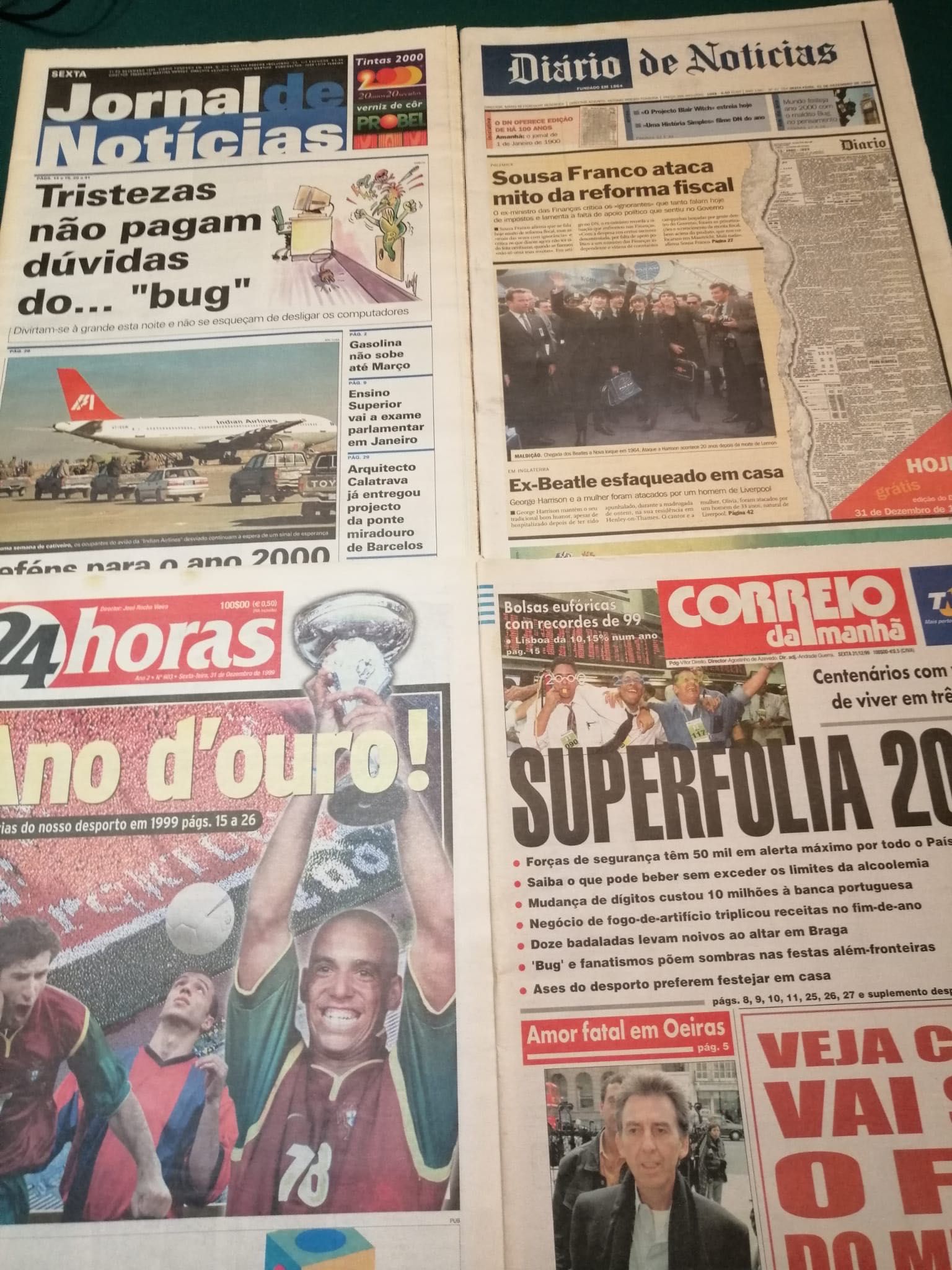 Jornais entre 30/12/1999 e 01/01/2000