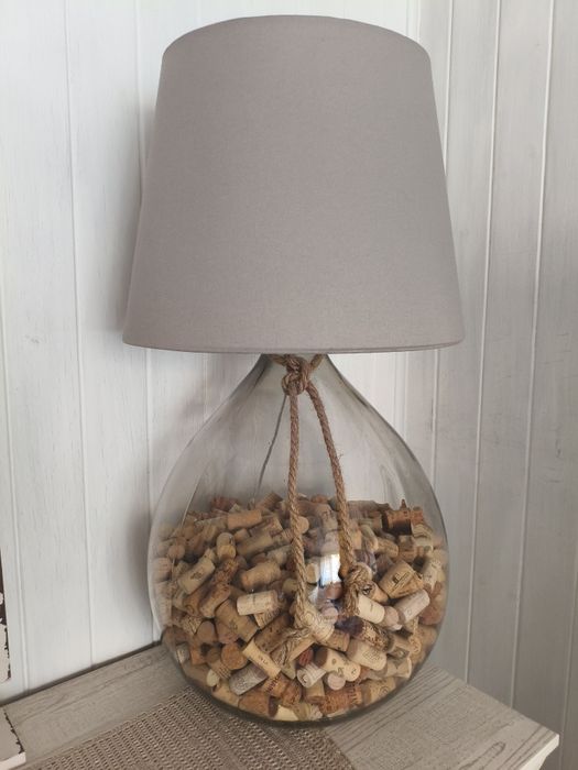 Lampa stołowa szklana
