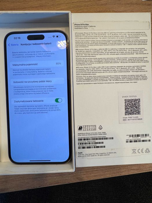 iPhone 14 PRO MAX GOLD 128 GB