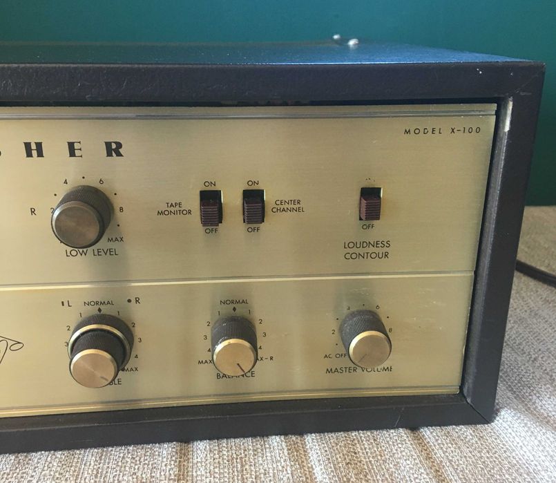 Fisher X-100 amplificador a vávulas vintage tube integrated amplifier