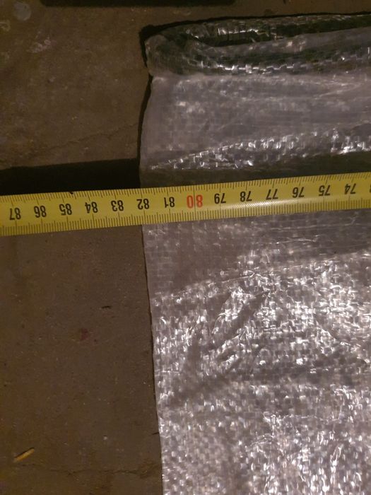 Worki polipropylenowe 130x80. Wzmocnione sznurkiem.