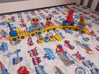 Pociag ciuchcia drewniana myszka miki disney play tive junior lidl