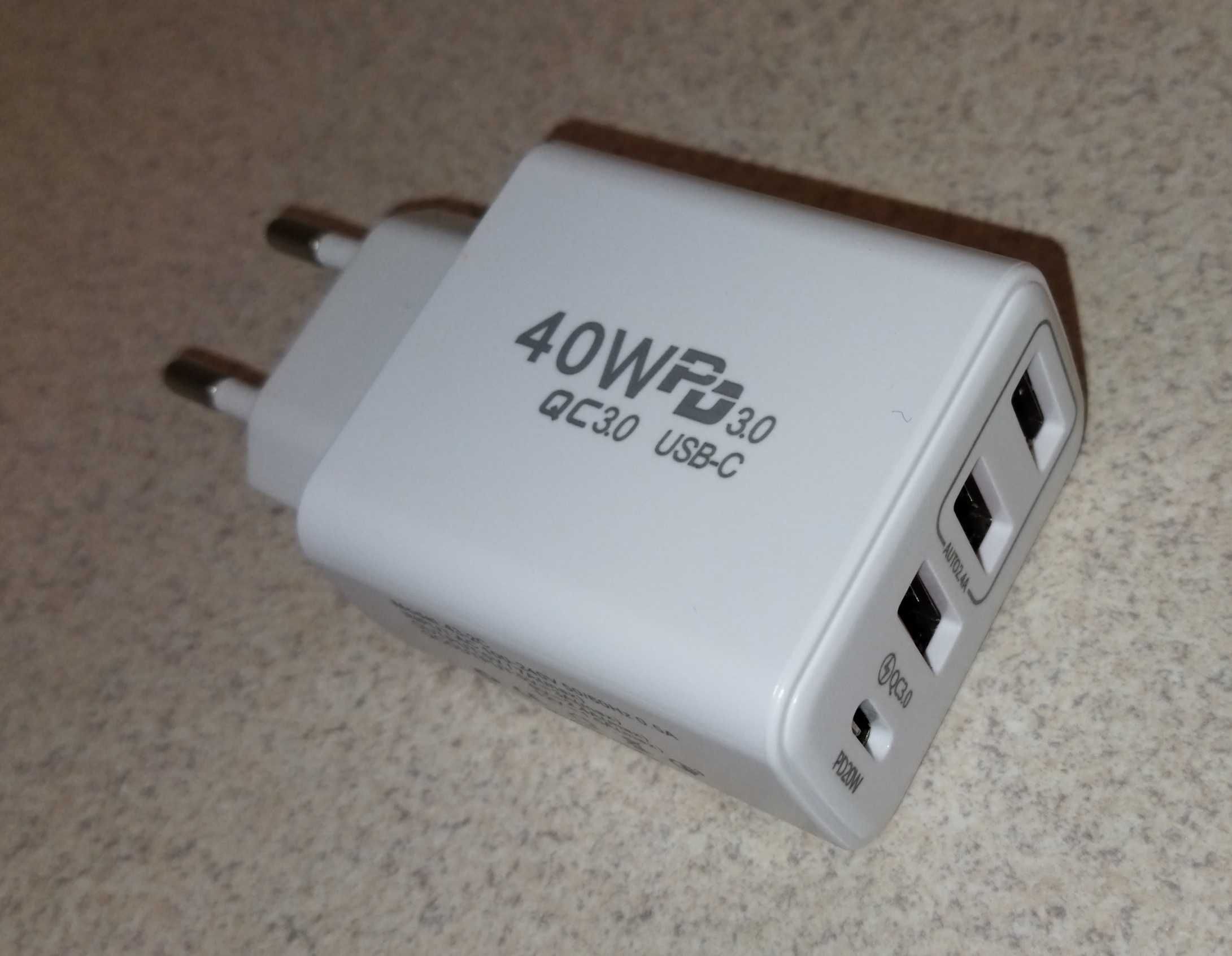 Сетевое зарядное устройство "Charge"   65W + 40W (новое)