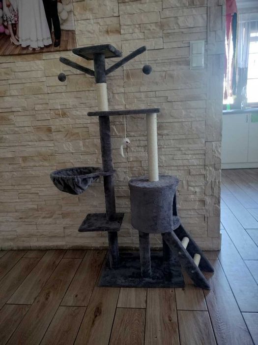 NOWY Drapak Dla Kota Wieża Domek Legowisko 5 Poziomów 138cm