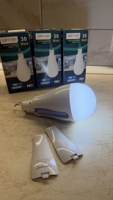 ‼️Акумуляторна лампочка‼️Аварійна на батарейках 15/20/30W с зарядкою