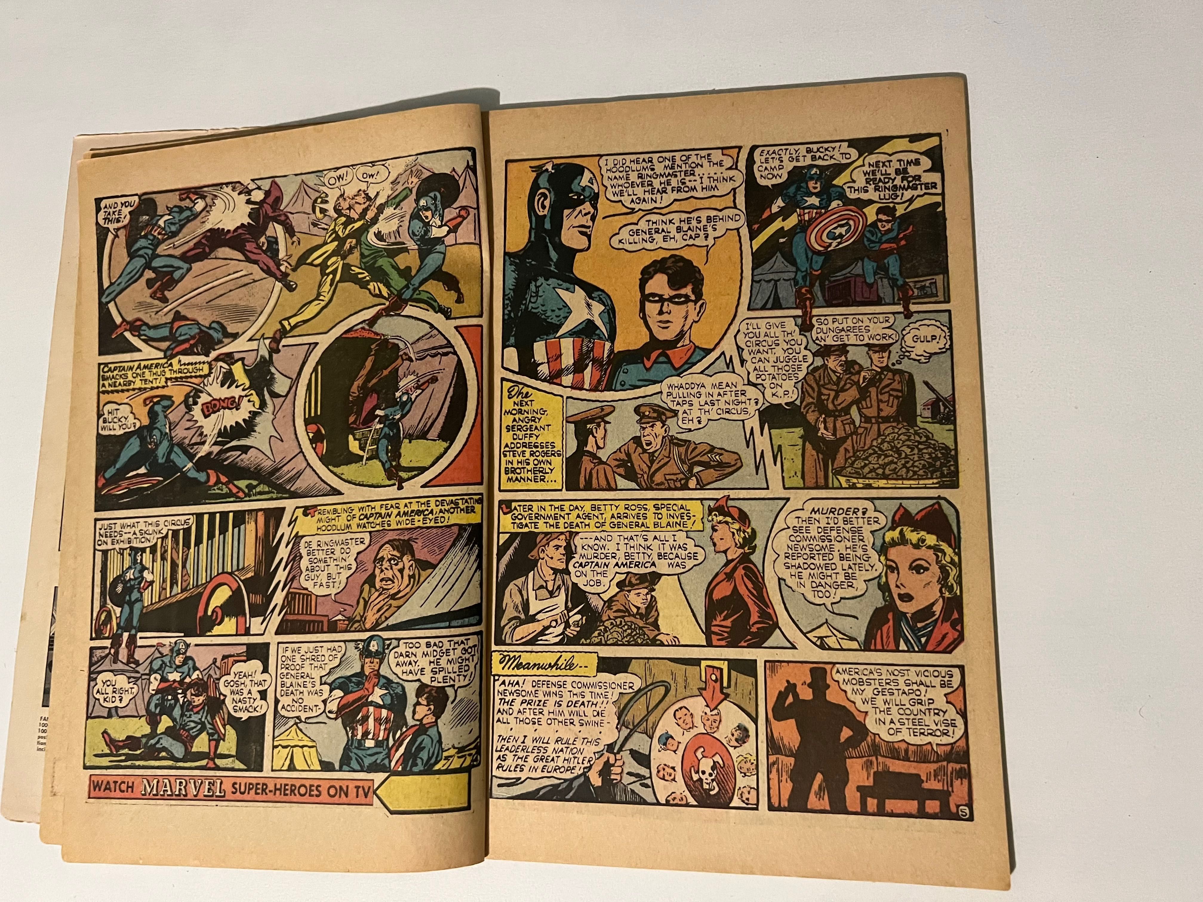 Komiks oryginalny amerykański Fantasy Masterpieces z 1966 roku