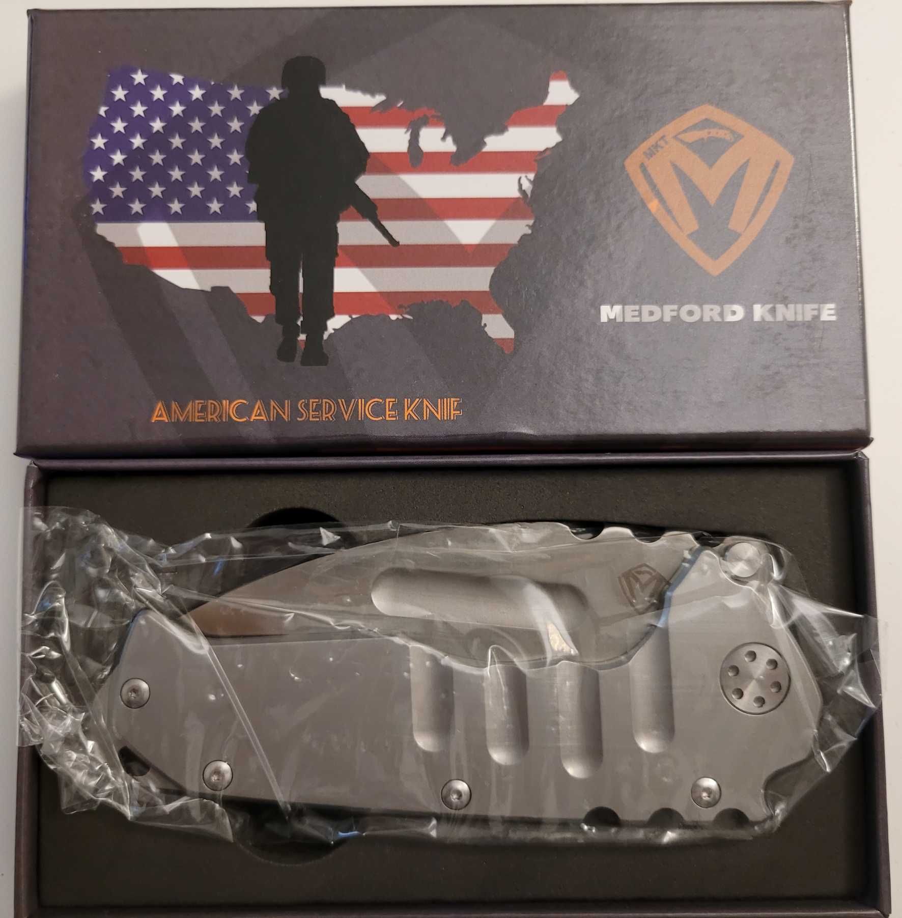 Nóż składany, folder, MEDFORD Preatorian + paracord