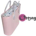 organizer do OBAG URBAN ptaszki pastel srebro 2 kieszenie VIP OMAY