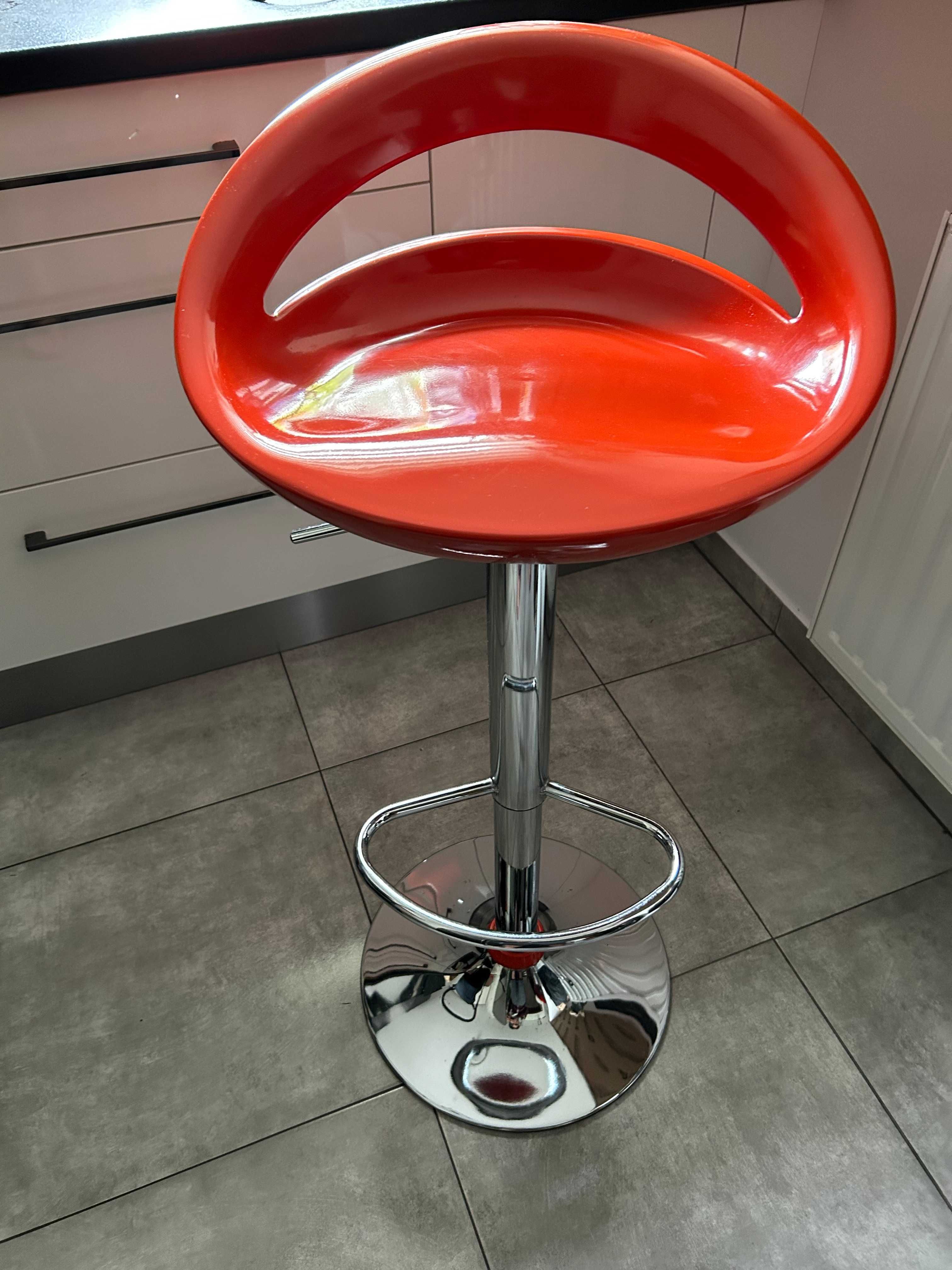 Hoker - krzesło barowe / kolor pomarańczowy // 1 lub 2 szt.