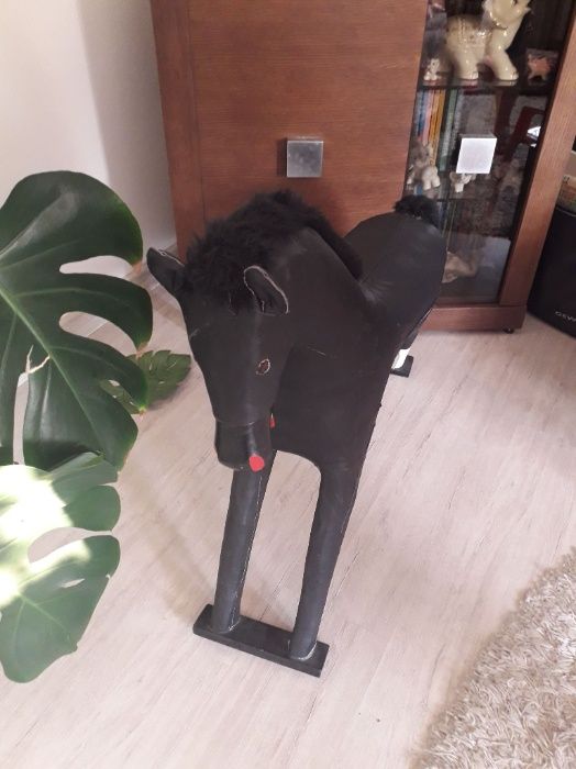 Skórzany koń dekoracja