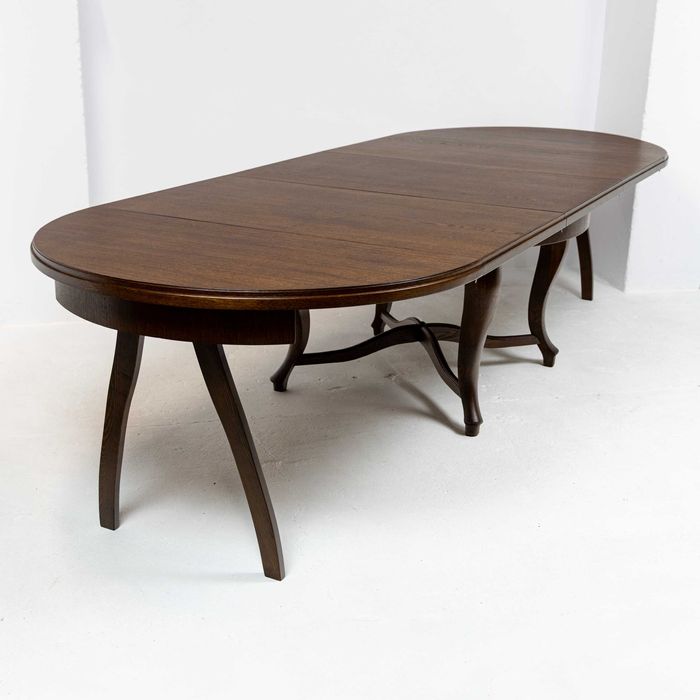 Stylowa jadalnia antyki kredens komoda okrągły stół 6 krzesła komplet