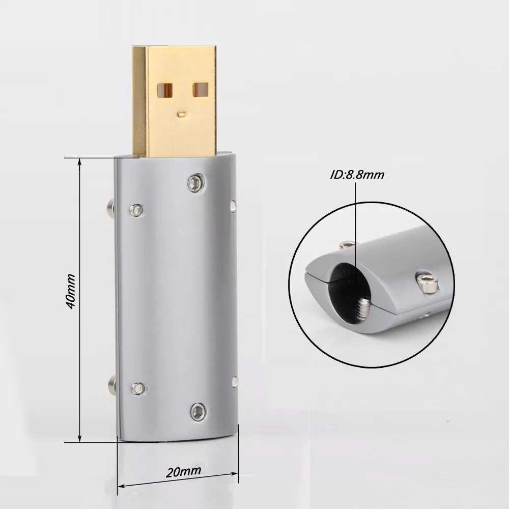 Monosaudio® • A50G/B50G • USB A • USB B • Hi-Fi USB • 24K Gold Plated