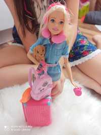 Lalka Barbie w podróży z  akcesoriami