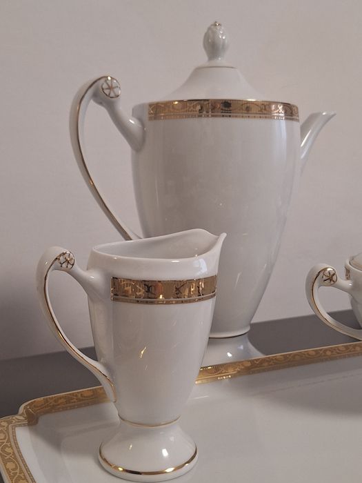 Ćmielów Serwis do kawy na 12 osób porcelana