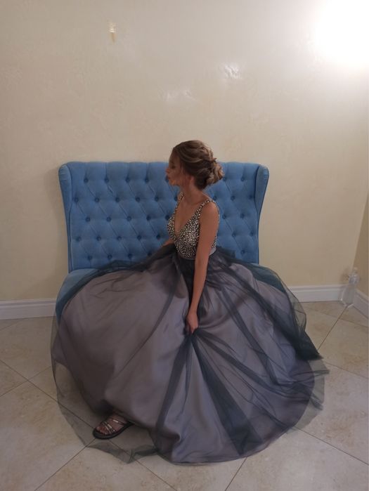 Вечернее/выпускное платье JOVANI США кристаллы Swarovski, размер 4 S/M