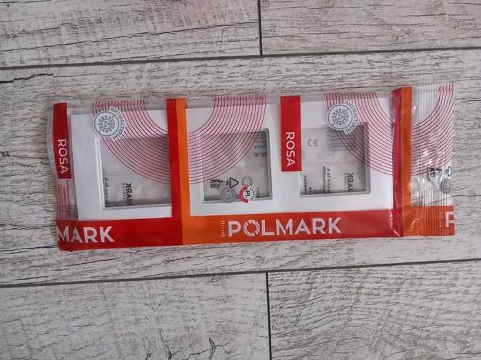 Gniazdo Antenowe ścienne Polmark / Rosa BIAŁE