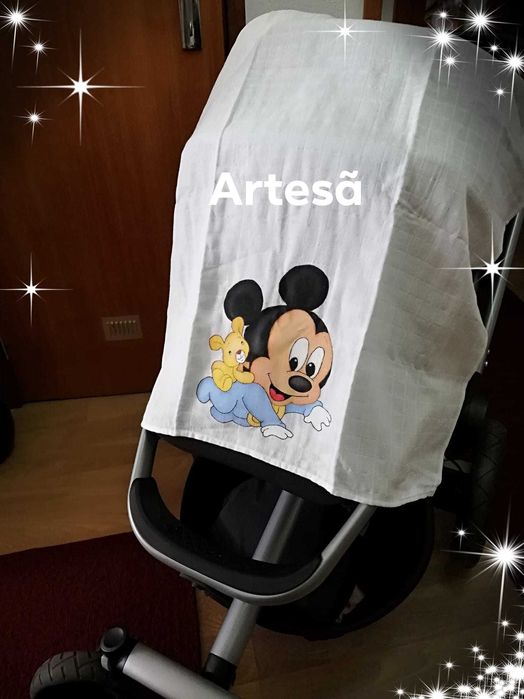 Fraldinha pintada á mão