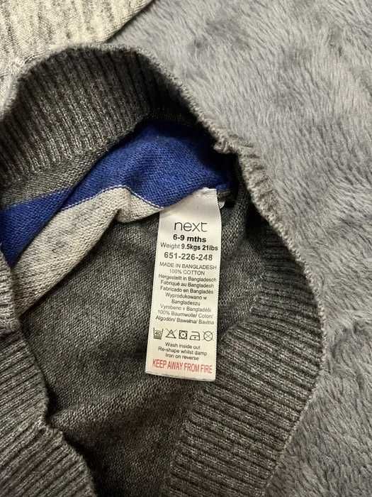 Sweter chłopięcy next 6-9 miesięcy elegancki