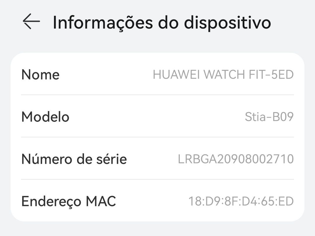 Smartwatch Huawei Watch Fit 5ED