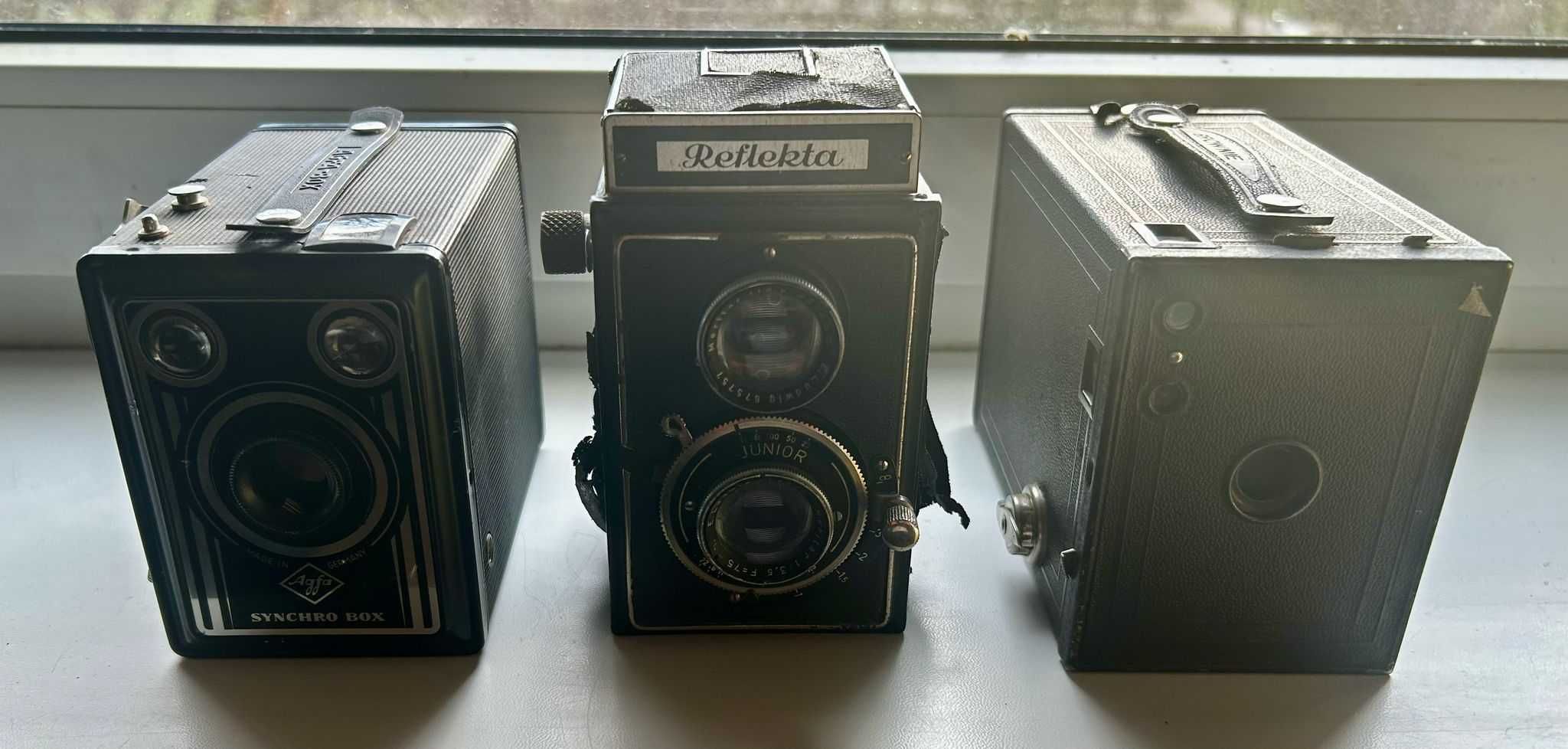 Stare Aparaty - REFLEKTA , Agfa , Brownie - zestaw