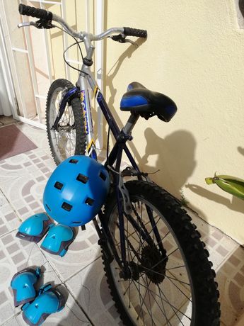 Bicicleta criança roda 20 oferta capacete
