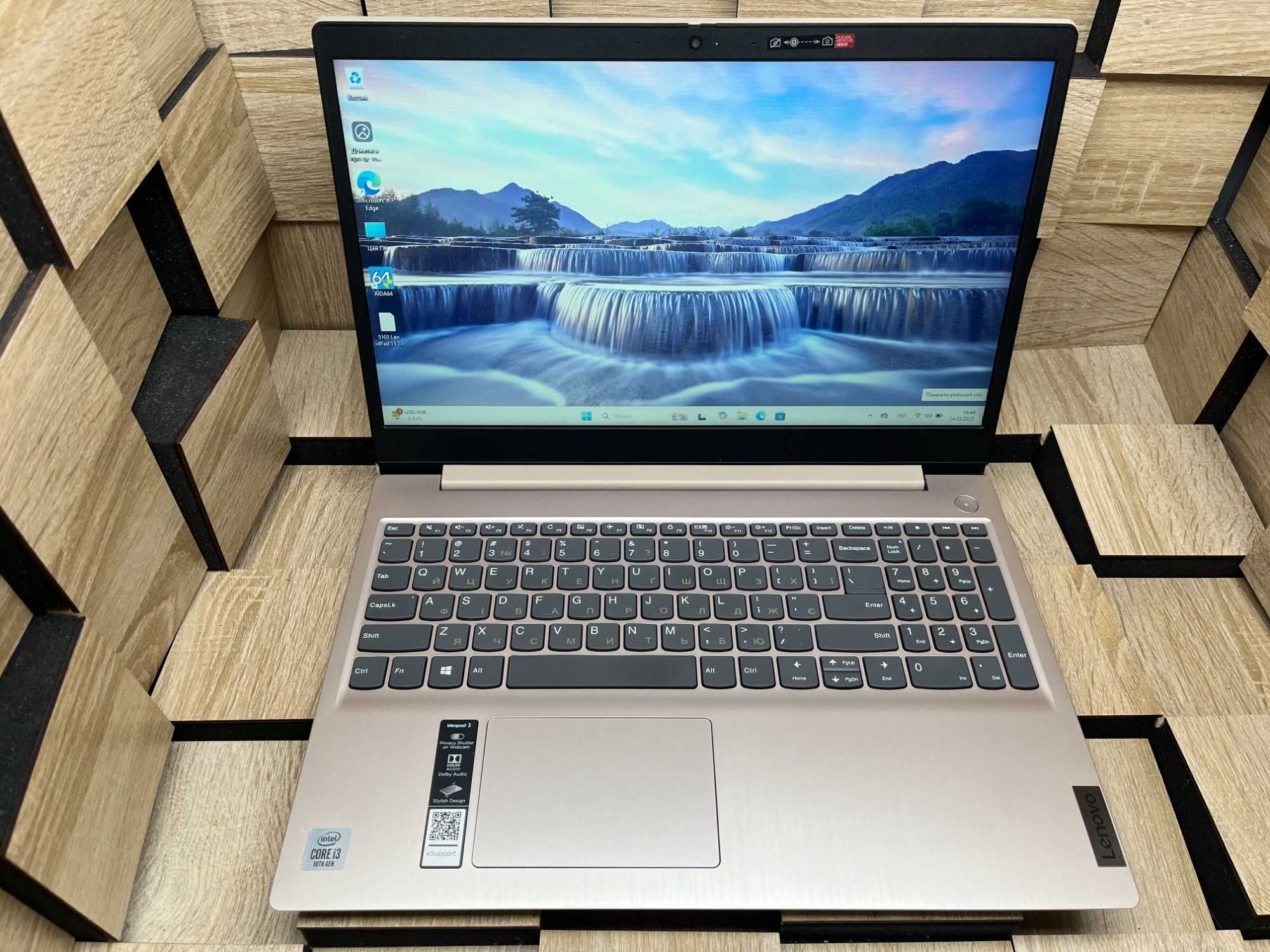 №5103 Ноутбук Lenovo IdeaPad 3 HD 15.6"/i3-1005G1/8Gb/SSD256