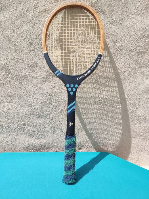 Raquete de ténis antiga "Dunlop Formula 1" vintage