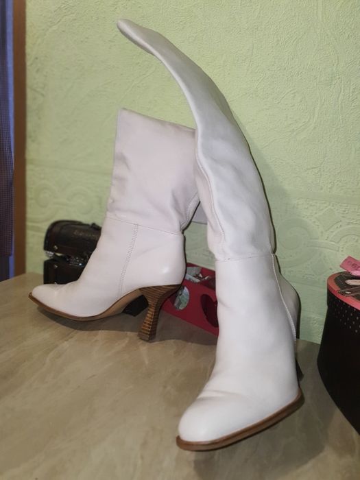 Сапоги ZARA кожаные