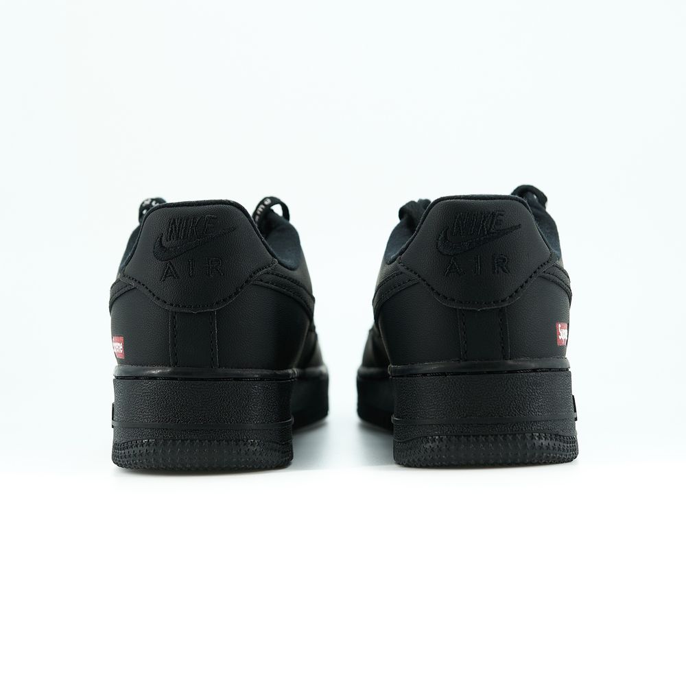 РОЗПРОДАЖ на Кросівки Nike Air Force 1 x Supreme Black + подарунок