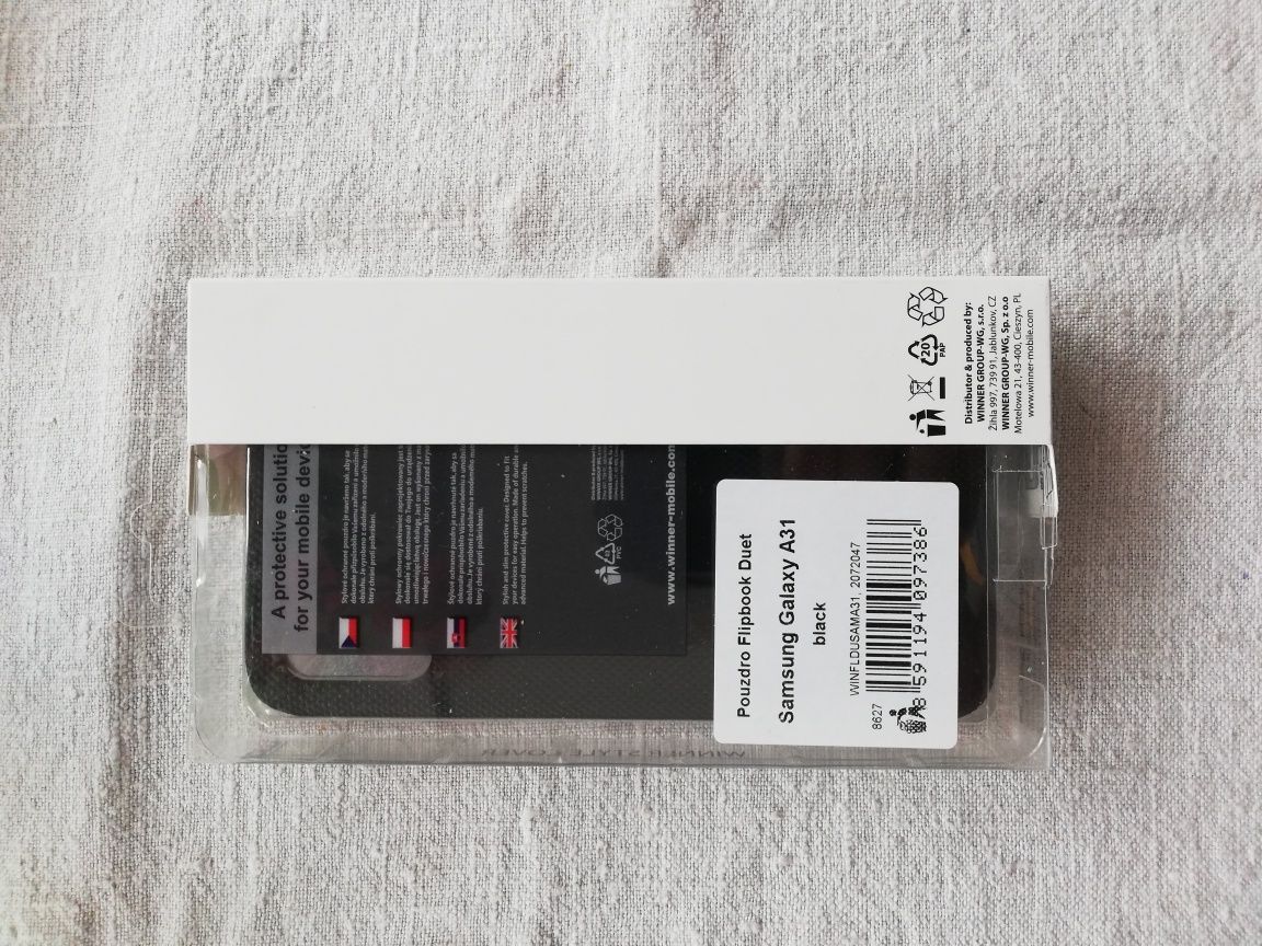 Samsung Galaxy A31---Eleganckie czarne etui do telefonu---Okazja Łódź