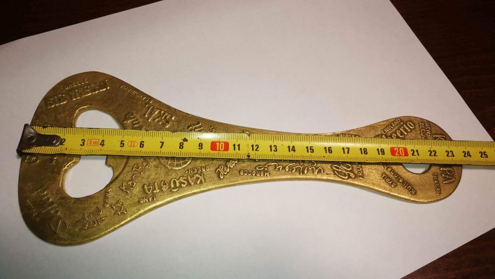 Otwieracz do butelek kolekcjonerski mosiądz