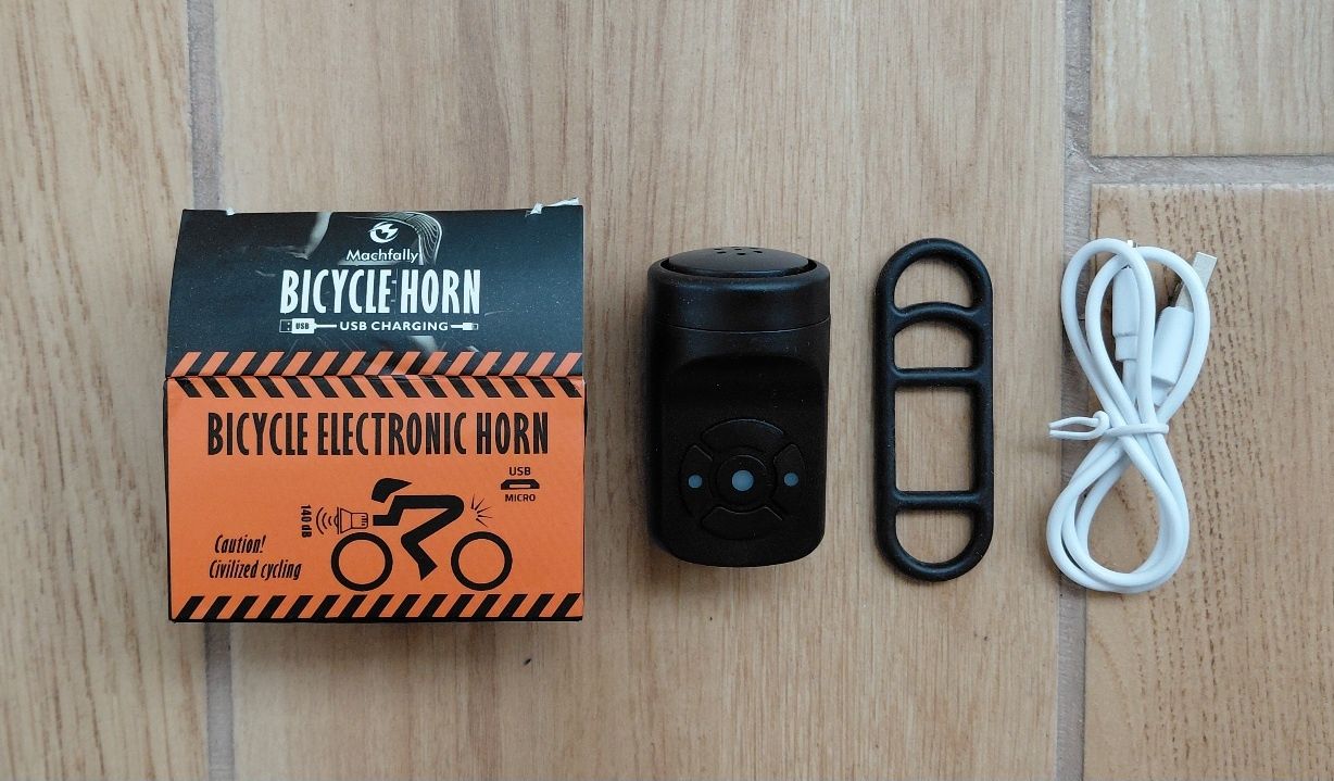 Nowa Syrenka rowerowa / Alarm Dzwonek rowerowy USB