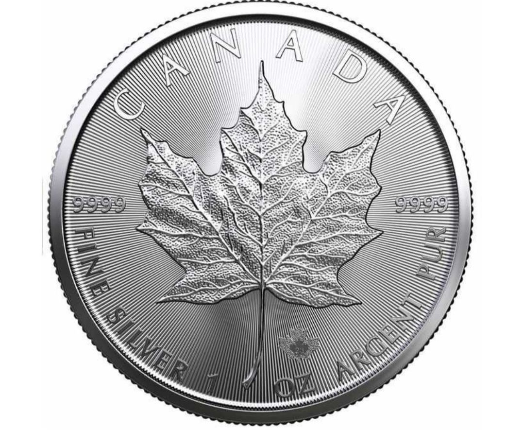 Срібна інвестиційна монета Кленовий лист! Канада 2023 1oz 999.9
