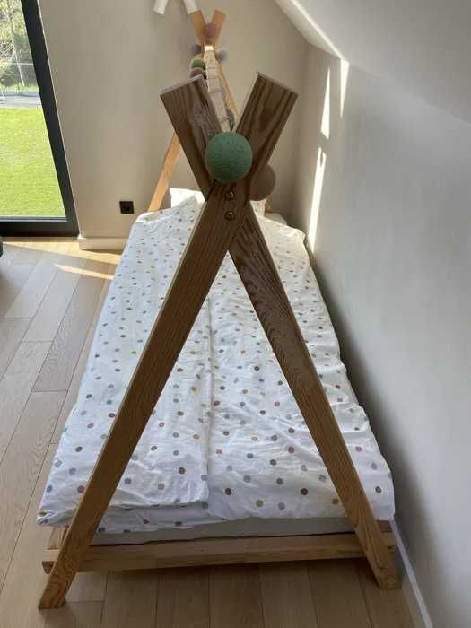 Łóżko sosnowe dziecięce TIPI 90x200