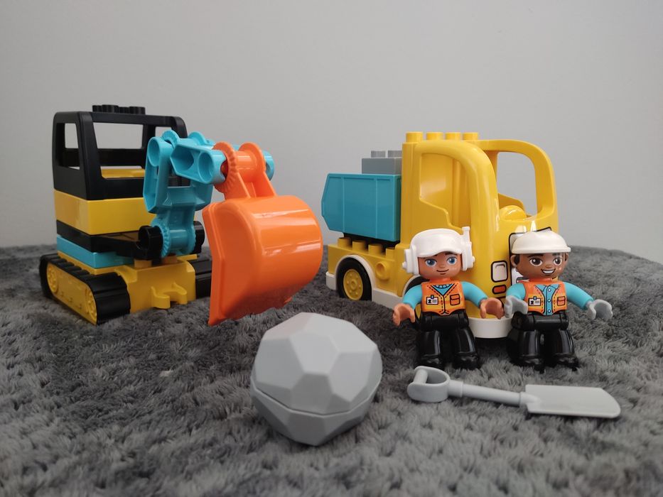 Klocki LEGO Duplo Zestawy+GRATIS-Miasteczko Koparka Pociąg Auta Domek