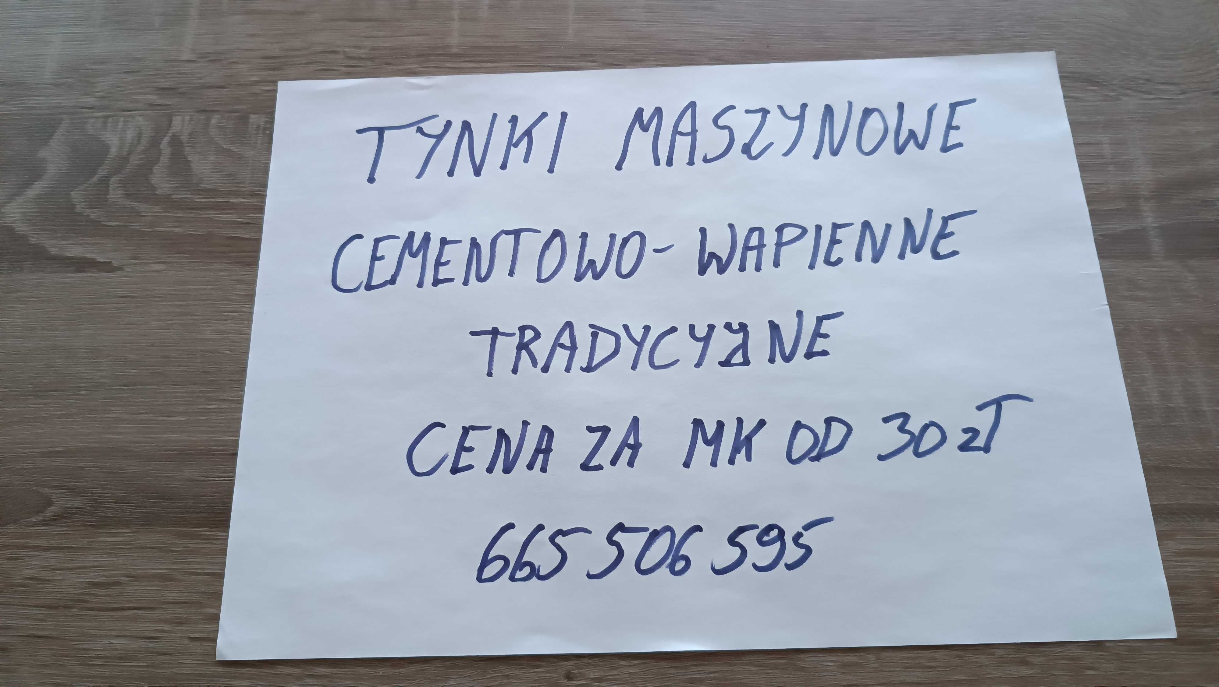 Tynki maszynowe cementowo wapienne tradycyjne