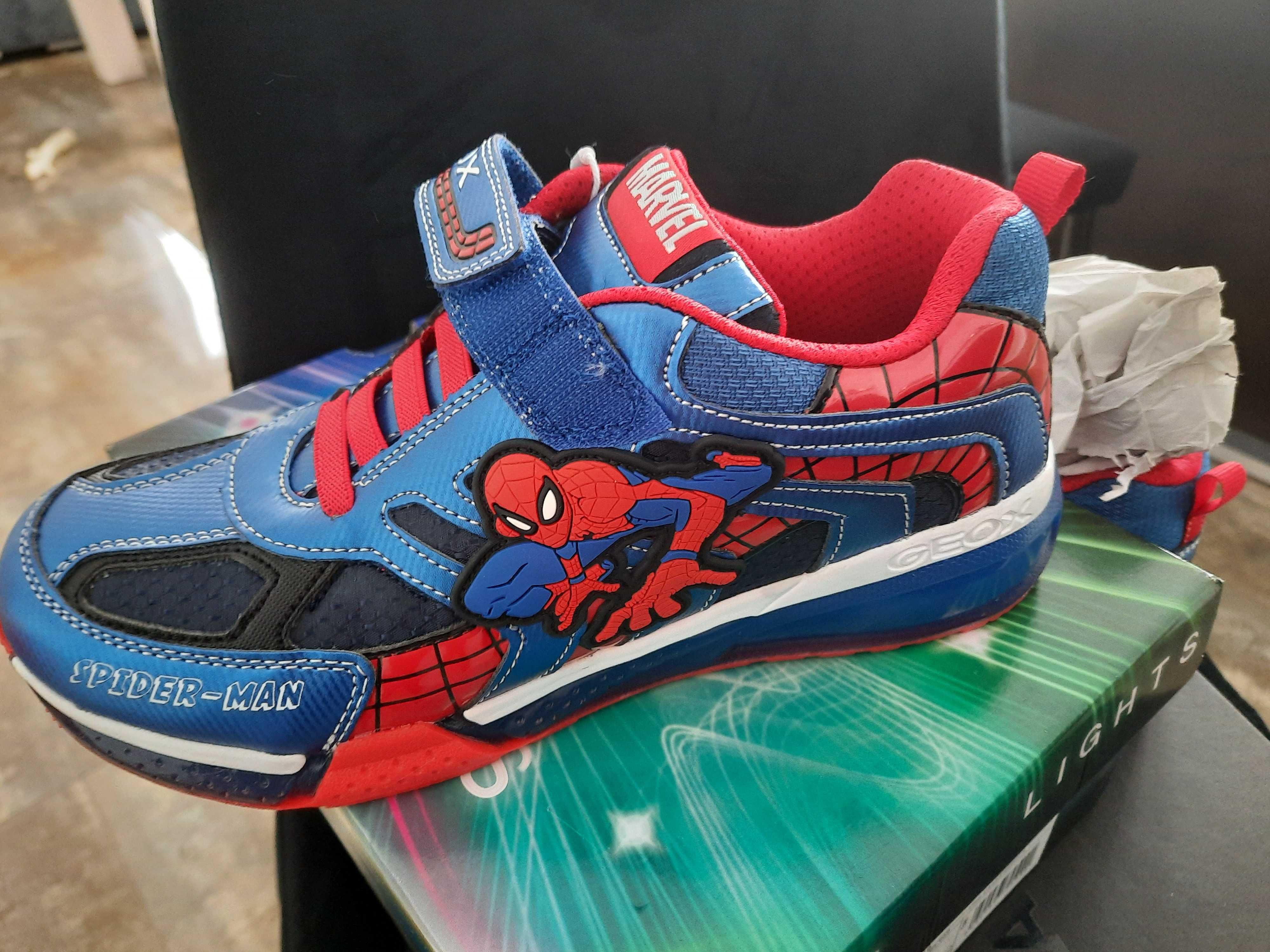 Geox świecą adidasy spiderman nowe 38 tanio