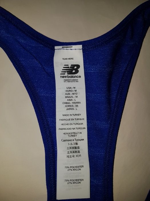 New Balance koszulka bokserka damska WT73810 nowa metka M