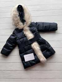 Зимове пальто для дівчинки, розмір 12-18міс