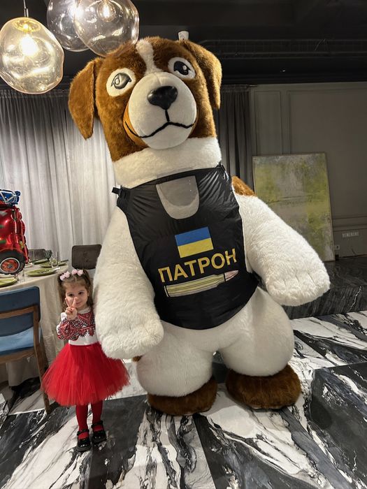 Ведмідь аніматор/ мішка аніматор медведь белый Киев Пес патрон