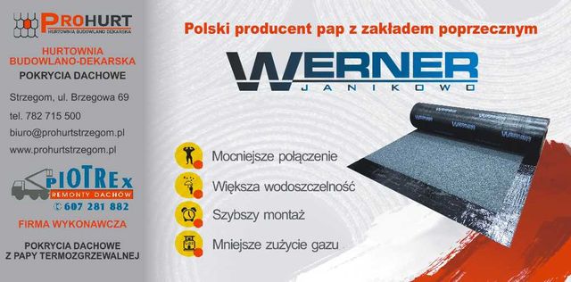 Papa Termozgrzewalna Werner TOP PYE PV250 S56