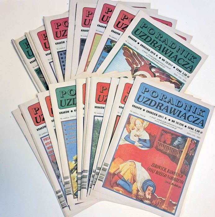 DUŻY ZESTAW 32x PORADNIK UZDRAWIACZA - Miesięcznik Medycyny Naturalnej