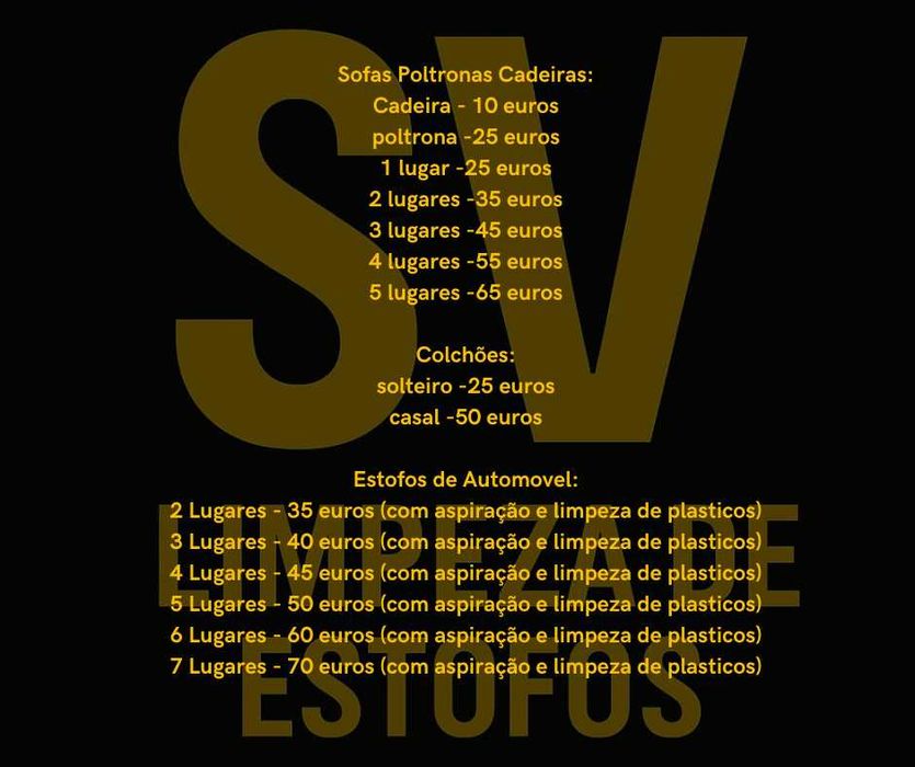 Limpeza de Estofos