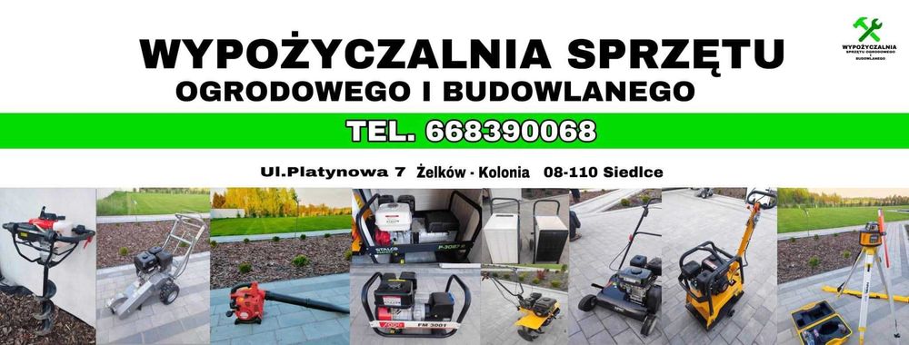 Wypożyczalnia sprzętu budowlanego i do ogrodu