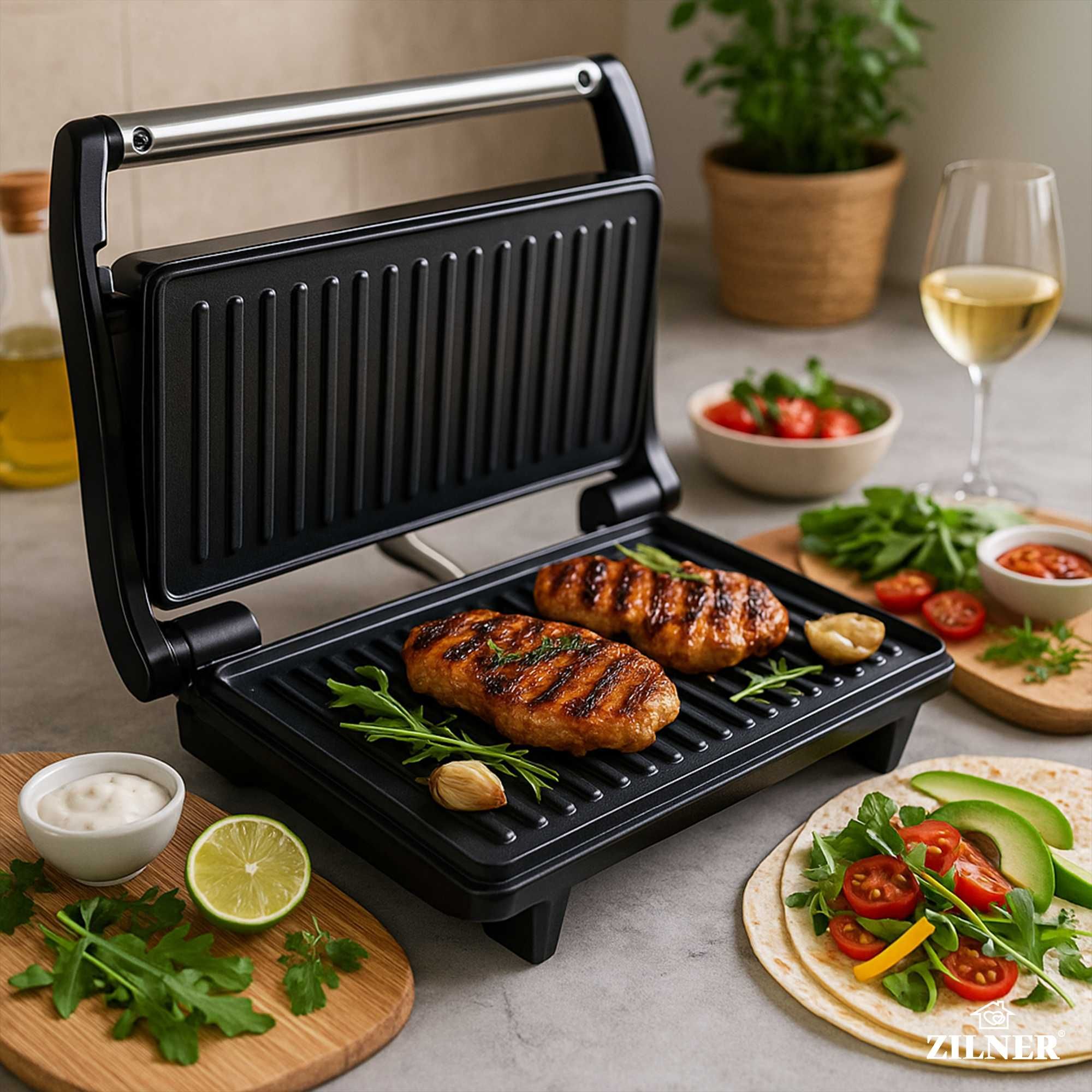 Grill Elektryczny Opiekacz do Kanapek Tostów Panini sandwich Toster