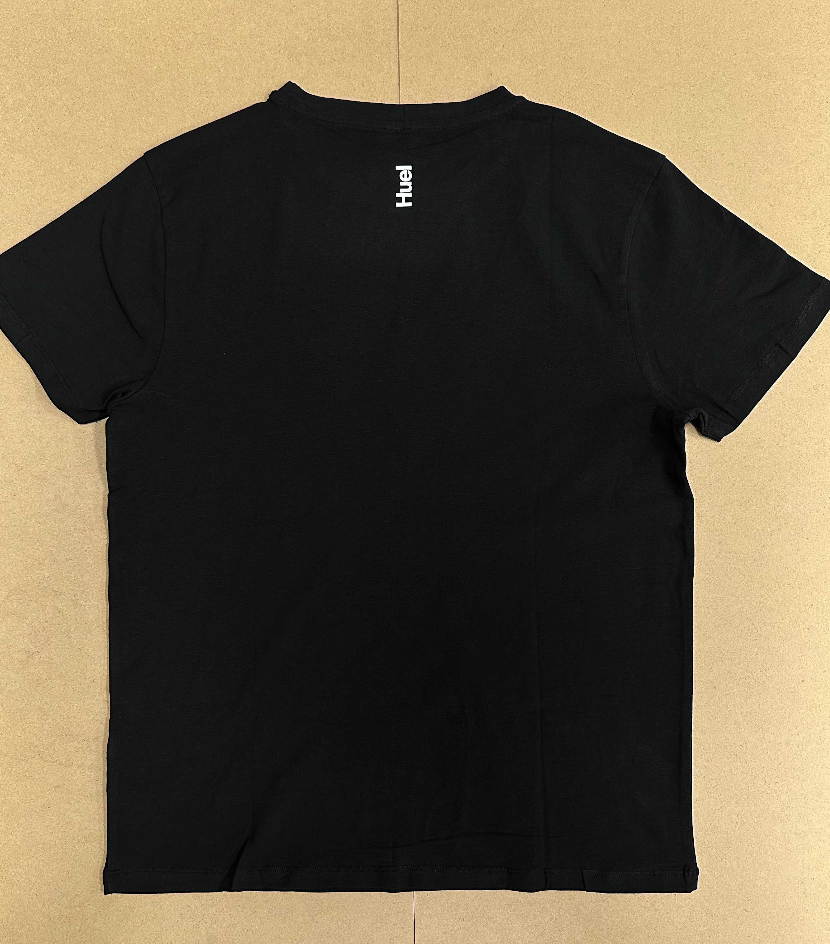 Koszulka męska T-Shirt męski Huel rozmiar S/M/L/XL/XXL czarna 5 sztuk