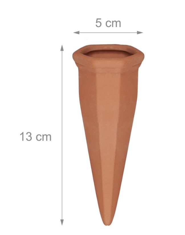 Zestaw 10 glinianych stożków do nawadniania